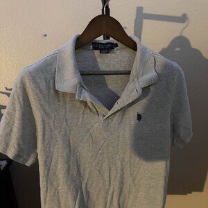 US Polo Assn. Gray Men's Large Polo